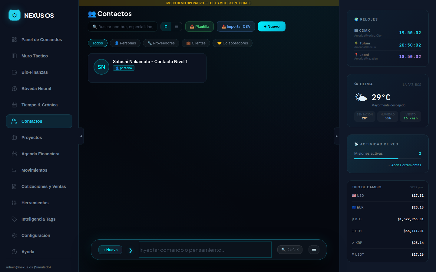 Contactos & CRM